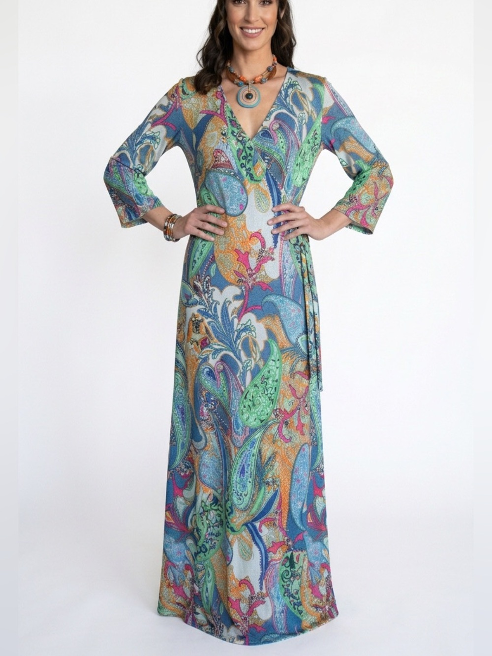 MSK Paisley Maxi Dress